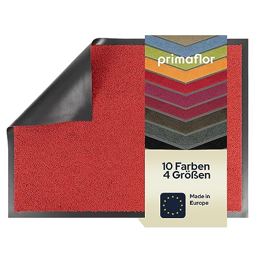 Primaflor Fußmatte - Dancer, 80 x 120 cm, Rot, Viele Größen und Farben, rutschfeste Schmutzfangmatte, Hochwertiger Fußabtreter, Sauberlaufmatte, Türvorleger für Flur und Eingang von Primaflor - Ideen in Textil