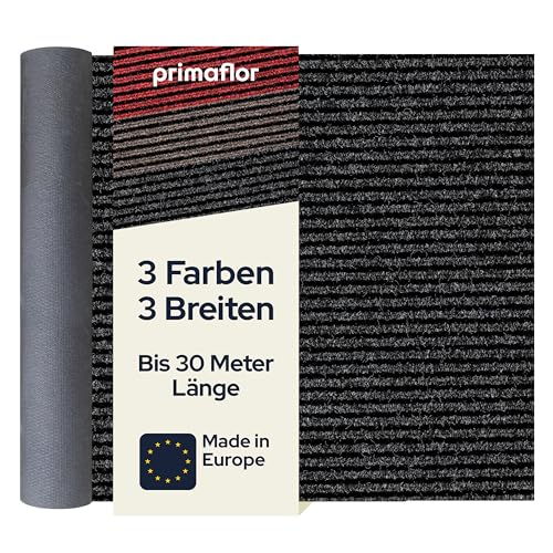 Primaflor Schmutzfangläufer Gin - Anthrazit - 120 x 400 cm – Strapazierfähige Matte mit rutschfestem Gummirücken für sicheren Halt – Ideal für Eingangsbereiche Primaflor Schmutzfangläufer Gin - Anthrazit - 120 x 400 cm – Strapazierfähige Matte mit rutschfestem Gummirücken für sicheren Halt – Ideal für Eingangsbereiche von Primaflor - Ideen in Textil