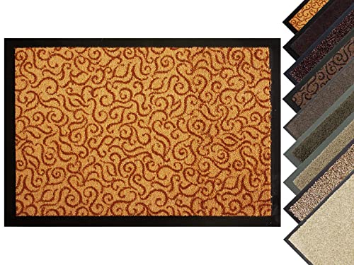Primaflor Fußmatte - Robuste Schmutzfangmatte - Hochwertiger Fußabtreter - Eingangsmatte - Sauberlaufmatte - Türmatte - Türvorleger - Beige - 60x90cm von Primaflor - Ideen in Textil