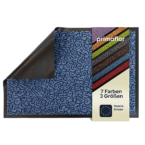 Primaflor Fußmatte - Brasil, 60x90 cm, Blau, Viele Größen und Farben, rutschfeste Schmutzfangmatte, Hochwertiger Fußabtreter, Sauberlaufmatte, Türvorleger für Flur und Eingang von Primaflor - Ideen in Textil