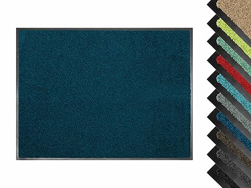 Primaflor Fußmatte - Sydney, Blau, 90x150cm, Verschiedene Größen und Farben, rutschfeste Schmutzfang-Matte, Robuster Tür-Vorlger und Sauberlauf für den Eingang und Flur von Primaflor - Ideen in Textil