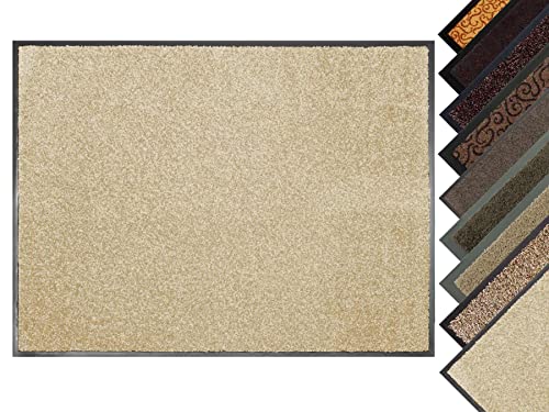Primaflor Fußmatte - Robuste Schmutzfangmatte - Hochwertiger Fußabtreter - Eingangsmatte - Sauberlaufmatte - Türmatte - Türvorleger - Creme - 40x60cm von Primaflor - Ideen in Textil