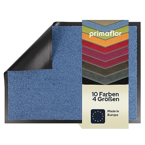 Primaflor Fußmatte - Dancer, 60 x 80 cm, Blau, Viele Größen und Farben, rutschfeste Schmutzfangmatte, Hochwertiger Fußabtreter, Sauberlaufmatte, Türvorleger für Flur und Eingang von Primaflor - Ideen in Textil