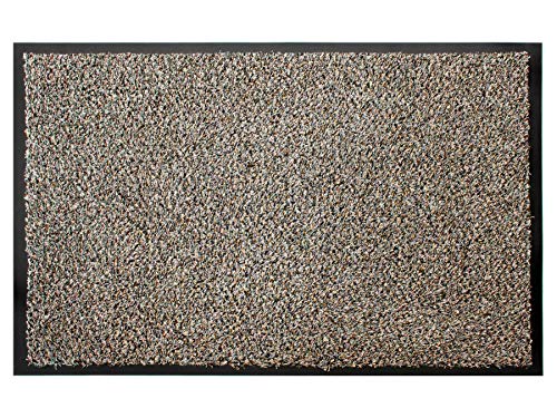 Primaflor Fußmatte mit 100% Baumwolle Flor - Flexi, 40x60 cm, Grau/Beige, Viele Größen und Farben, rutschfeste Schmutzfang-Matte, Robuster Tür-Vorlger und Sauberlauf für den Eingang und Flur von Primaflor - Ideen in Textil