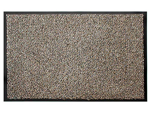 Primaflor Fußmatte mit 100% Baumwolle Flor - Flexi, 60x90 cm, Grau/Beige, Viele Größen und Farben, rutschfeste Schmutzfang-Matte, Robuster Tür-Vorlger und Sauberlauf für den Eingang und Flur von Primaflor - Ideen in Textil