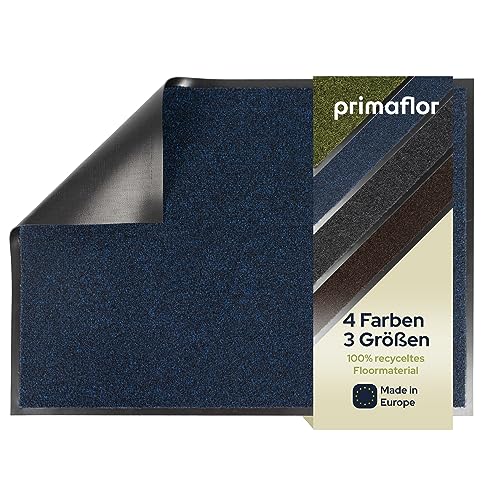 Primaflor Fußmatte - Green & CLEAN, 60 x 80 cm, Blau, Viele Größen und Farben, rutschfeste Schmutzfangmatte, Hochwertiger Fußabtreter, Sauberlaufmatte, Türvorleger für Flur und Eingang von Primaflor - Ideen in Textil