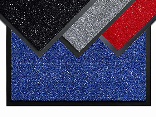 Primaflor Fußmatte - Robuste Schmutzfangmatte - Hochwertiger Fußabtreter - Eingangsmatte - Sauberlaufmatte - Türmatte mit Glitzer Effekt - Türvorleger - Flash Flash – Blau - 50 x 80 cm von Primaflor - Ideen in Textil