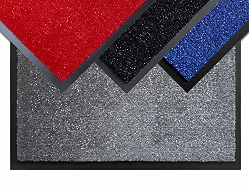 Primaflor Fußmatte - Robuste Schmutzfangmatte - Hochwertiger Fußabtreter - Eingangsmatte - Sauberlaufmatte - Türmatte mit Glitzer Effekt - Türvorleger - Flash Flash – Grau - 40 x 60 cm von Primaflor - Ideen in Textil