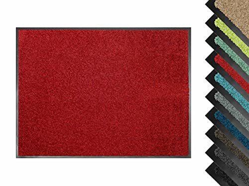 Primaflor Fußmatte - Sydney, Rot, 40x60cm, Verschiedene Größen und Farben, rutschfeste Schmutzfang-Matte, Robuster Tür-Vorlger und Sauberlauf für den Eingang und Flur von Primaflor - Ideen in Textil