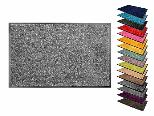 Primaflor Fußmatte - Sydney, Silber, 90x150cm, Verschiedene Größen und Farben, rutschfeste Schmutzfang-Matte, Robuster Tür-Vorlger und Sauberlauf für den Eingang und Flur Primaflor Fußmatte - Sydney, Silber, 90x150cm, Verschiedene Größen und Farben, rutschfeste Schmutzfang-Matte, Robuster Tür-Vorlger und Sauberlauf für den Eingang und Flur von Primaflor - Ideen in Textil