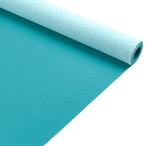 Primaflor Hochzeits-Läufer Event-Teppich Meterware - 1,00m x 2,00m, Türkis, Schwer Entflammbarer Messeboden, Empfangsteppich, Gangläufer von Primaflor - Ideen in Textil