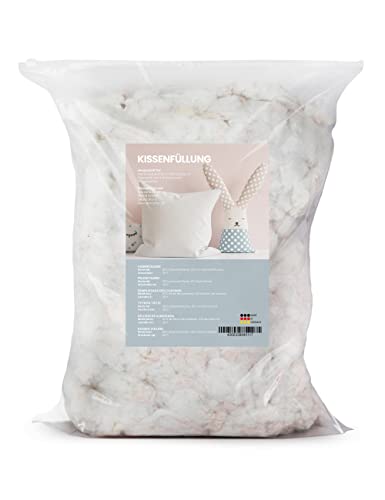 Primaflor - Ideen in Textil 4 kg Füllmaterial Polyesterfasergemisch Watte Kissenfüllung Bastelwatte, Waschbar, Allergikergeeignet, Füllwatte, Füllung für Kissen, Sitzsäcke und Stofftiere von Primaflor - Ideen in Textil