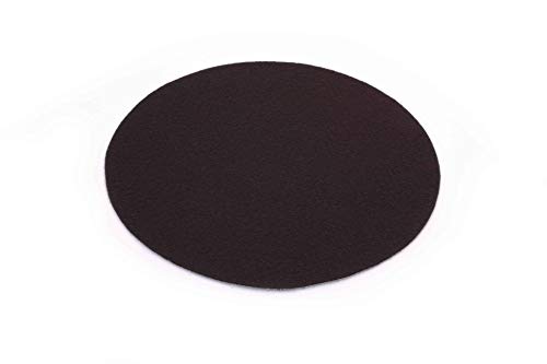 Primaflor - Ideen in Textil Event-Teppich Hochzeitsteppich Podium Rund, Braun, 30cm Durchmesser, Schwer Entflammbar, Weihnachtsbaum-Decke, Teppich, Stehtisch-Unterleger von Primaflor - Ideen in Textil