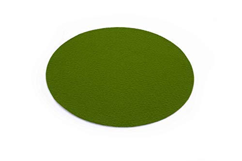 Primaflor - Ideen in Textil Event-Teppich Hochzeitsteppich Podium Rund, Dunkelgrün, 2,00m Durchmesser, Schwer Entflammbar, Weihnachtsbaum-Decke, Teppich, Stehtisch-Unterleger von Primaflor - Ideen in Textil