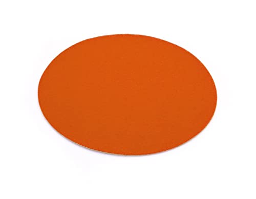 Primaflor - Ideen in Textil Event-Teppich Hochzeitsteppich Podium Rund, Orange, 30cm Durchmesser, Schwer Entflammbar, Weihnachtsbaum-Decke, Teppich, Stehtisch-Unterleger von Primaflor - Ideen in Textil