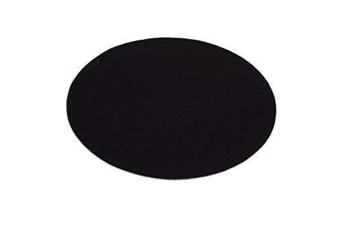 Primaflor - Ideen in Textil Event-Teppich Hochzeitsteppich Podium Rund, Schwarz, 30cm Durchmesser, Schwer Entflammbar, Weihnachtsbaum-Decke, Teppich, Stehtisch-Unterleger von Primaflor - Ideen in Textil