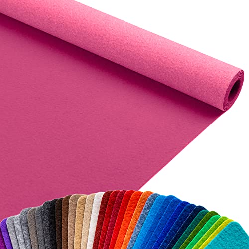 Primaflor - Ideen in Textil Hochzeits-Läufer Event-Teppich Meterware - Pink, 1,00m x 5,00m, Viele Farben, Rutschfester Gangläufer, Schwer Entflammbarer Hochzeits-Läufer, B1 Messeteppich von Primaflor - Ideen in Textil