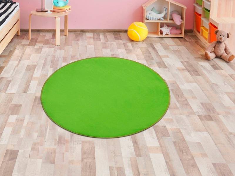Primaflor-Ideen in Textil Kinderteppich SITZKREIS, rund, Höhe: 5 mm, Spielteppich ideal im Kinderzimmer von Primaflor-Ideen in Textil