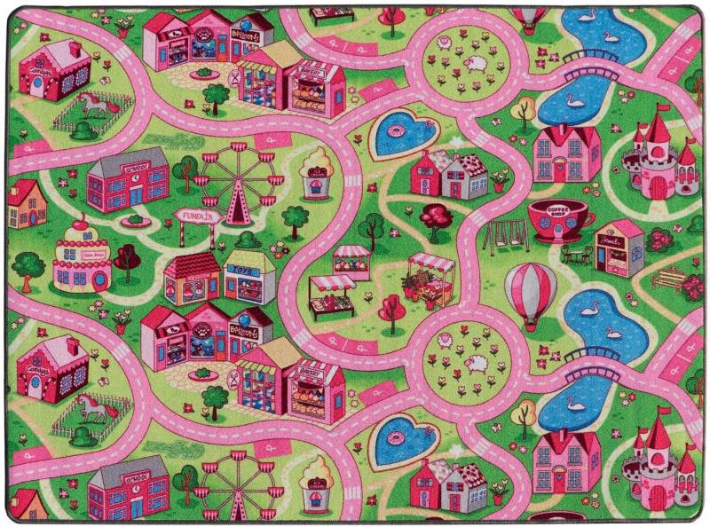 Primaflor-Ideen in Textil Kinderteppich SWEET CITY, Made in Belgium, rechteckig, Höhe: 5 mm, Straßen-Spiel-Teppich, Straßenbreite ca. 9 cm, Kinderzimmer Primaflor-Ideen in Textil Kinderteppich SWEET CITY, Made in Belgium, rechteckig, Höhe: 5 mm, Straßen-Spiel-Teppich, Straßenbreite ca. 9 cm, Kinderzimmer von Primaflor-Ideen in Textil