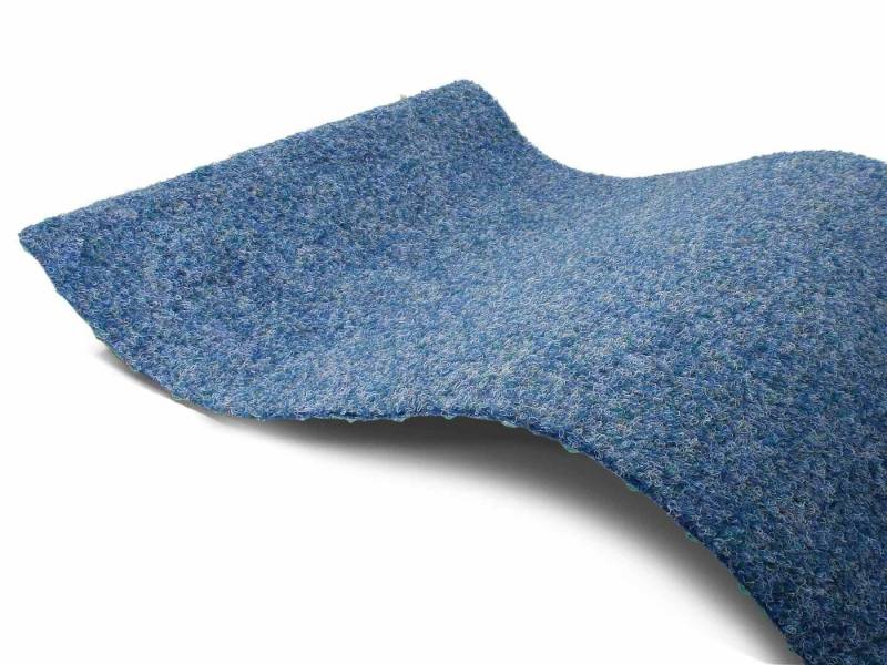 Primaflor-Ideen in Textil Kunstrasen GREEN, Made in Netherlands, rechteckig, Höhe: 7,5 mm, Rasenteppich, blau, mit Noppen von Primaflor-Ideen in Textil