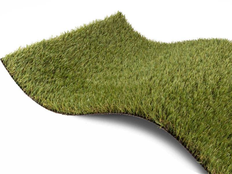 Primaflor-Ideen in Textil Kunstrasen Kunstrasen KORSIKA, rechteckig, Höhe: 32 mm, natürliche Optik, mit Drainagefunktion, für Balkon, Terrasse & Garten von Primaflor-Ideen in Textil