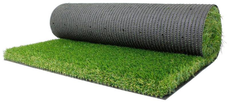 Primaflor-Ideen in Textil Kunstrasen MEGAN, Made in Netherlands, rechteckig, Höhe: 40 mm, realistische Optik, mit Drainagefunktion, ideal für Balkon & Terrasse von Primaflor-Ideen in Textil