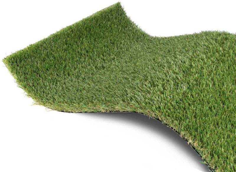 Primaflor-Ideen in Textil Kunstrasen MIDSOMMAR, Made in Netherlands, rechteckig, Höhe: 40 mm, realistische Optik, mit Drainagefunktion, ideal für Balkon & Terrasse von Primaflor-Ideen in Textil