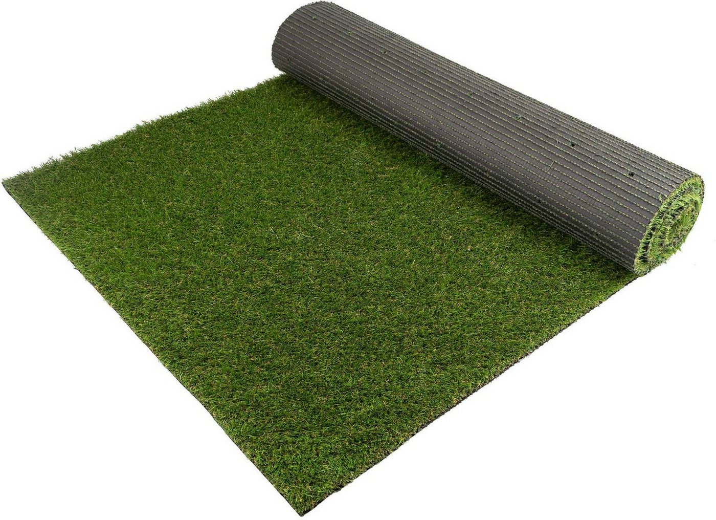 Primaflor-Ideen in Textil Kunstrasen WOODLAND, rechteckig, Höhe: 29 mm, natürliche Optik, mit Drainagefunktion, ideal für Balkon & Terrasse von Primaflor-Ideen in Textil