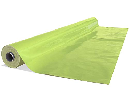 Primaflor - Ideen in Textil Lackfolie Tischdecke auf Rolle - Trend Lack Grün, 1,40m x 20,00m, Wasserabweisender Outdoor Tischbelag für Party und Eventbereich von Primaflor - Ideen in Textil
