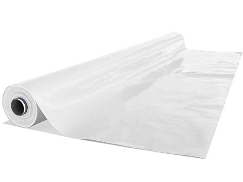 Primaflor - Ideen in Textil Lackfolie Tischdecke auf Rolle - Trend Lack Weiß, 1,40m x 20,00m, Wasserabweisender Outdoor Tischbelag für Party und Eventbereich von Primaflor - Ideen in Textil