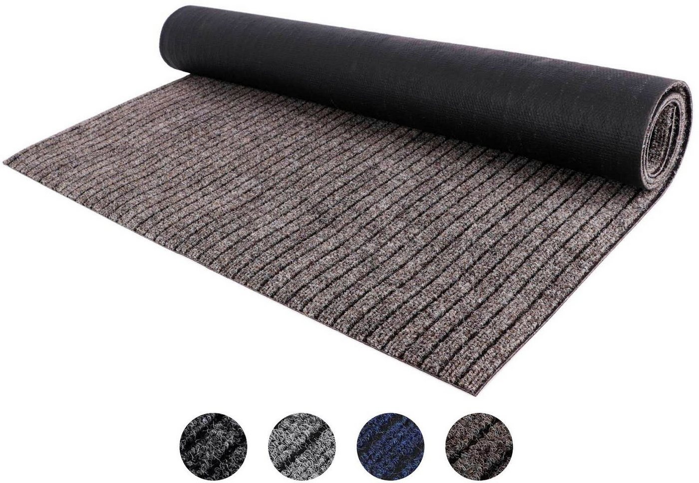 Primaflor-Ideen in Textil Läufer Schmutzfangläufer ATLAS, Made in Belgium, rechteckig, Höhe: 7 mm, Schmutzfangmatte, meliert gesteift, strapazierfähig, rutschhemmend von Primaflor-Ideen in Textil
