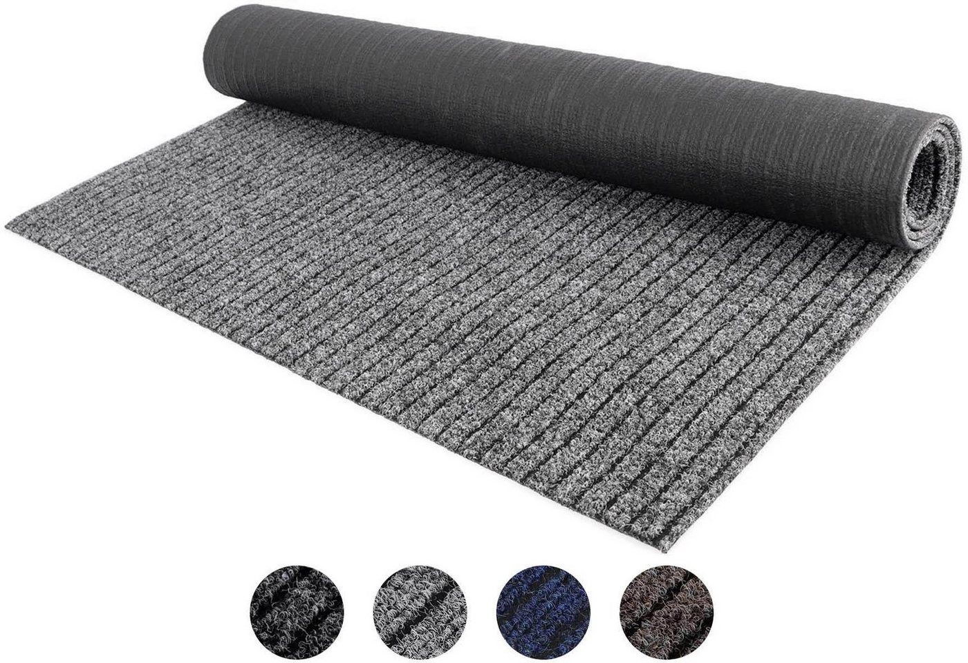 Primaflor-Ideen in Textil Läufer Schmutzfangläufer ATLAS, Made in Belgium, rechteckig, Höhe: 7 mm, Schmutzfangmatte, meliert gesteift, strapazierfähig, rutschhemmend von Primaflor-Ideen in Textil