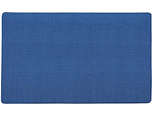 Primaflor - Ideen in Textil Natur Sisal-Teppich SISALLUX - Blau, 100x100cm, Rutschfester Vorleger, Fußbodenheizung geeignet, Sisal-Matte als Küchen-Läufer von Primaflor - Ideen in Textil