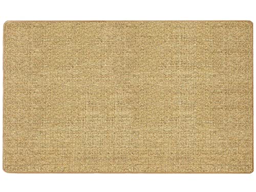 Primaflor - Ideen in Textil Natur Sisal-Teppich SISALLUX - Nuss, 100x100cm, Rutschfester Vorleger, Fußbodenheizung geeignet, Sisal-Matte als Küchen-Läufer von Primaflor - Ideen in Textil