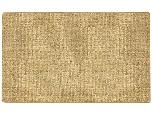 Primaflor - Ideen in Textil Natur Sisal-Teppich SISALLUX - Nuss, 100x100cm, Rutschfester Vorleger, Fußbodenheizung geeignet, Sisal-Matte als Küchen-Läufer von Primaflor - Ideen in Textil