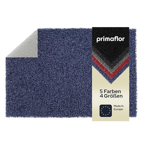 Primaflor - Ideen in Textil Outdoor-Fußmatte Schmutzfangmatte Lorenzo - Blau - 40x60cm, Rutschfester, Wasserdurchlässiger Schmutzfangläufer, Fußabstreifer, Spaghetti-Matte für Außenbereich von Primaflor - Ideen in Textil