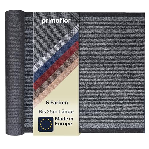 Primaflor Sauberlauf - Malaga, Anthrazit, 0,66m x 3,50m, Rutschfester Schmutzfangläufer Meterware, Schmaler Küchen-Läufer nach Maß, Zuschneidbarer Teppichläufer, Eingangsmatte für Flur und Windfang Primaflor Sauberlauf - Malaga, Anthrazit, 0,66m x 3,50m, Rutschfester Schmutzfangläufer Meterware, Schmaler Küchen-Läufer nach Maß, Zuschneidbarer Teppichläufer, Eingangsmatte für Flur und Windfang von Primaflor - Ideen in Textil