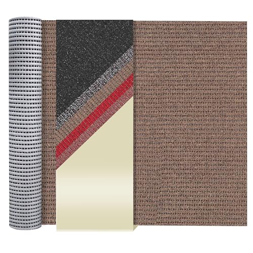Primaflor - Ideen in Textil Sicherheits-Matte Meterware - Beige, 1,20m x 4,50m, Rutschfester Gummi-Granulat Schmutzfang-Läufer, Anti-Glätte Fußmatte von Primaflor - Ideen in Textil