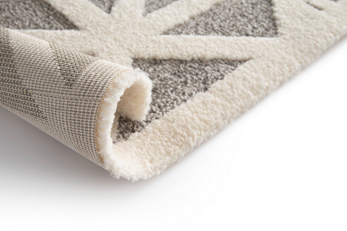 Primaflor-Ideen in Textil Teppich COSMO Geo, Made in Belgium, rechteckig, Höhe: 14 mm, modernes Design, Hoch-Tief Effekt, weicher Flor von Primaflor-Ideen in Textil