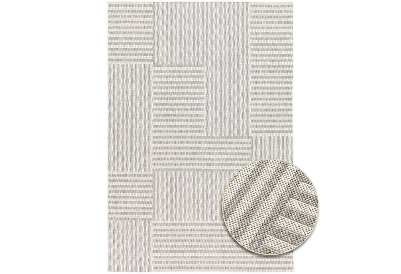 Primaflor-Ideen in Textil Teppich Outdoorteppich RENEW - Stripes, Made in Belgium, rechteckig, Höhe: 4 mm, Flachgewebe, geometrisches Muster, In- und Outdoor geeignet Primaflor-Ideen in Textil Teppich Outdoorteppich RENEW - Stripes, Made in Belgium, rechteckig, Höhe: 4 mm, Flachgewebe, geometrisches Muster, In- und Outdoor geeignet von Primaflor-Ideen in Textil