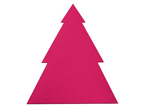 Primaflor - Ideen in Textil Tisch Platzset Weihnachtstischdekoration RevExpo Tannenbaum - Pink 14,5 x 12 cm, Untersetzer, Platzdeckchen von Primaflor - Ideen in Textil