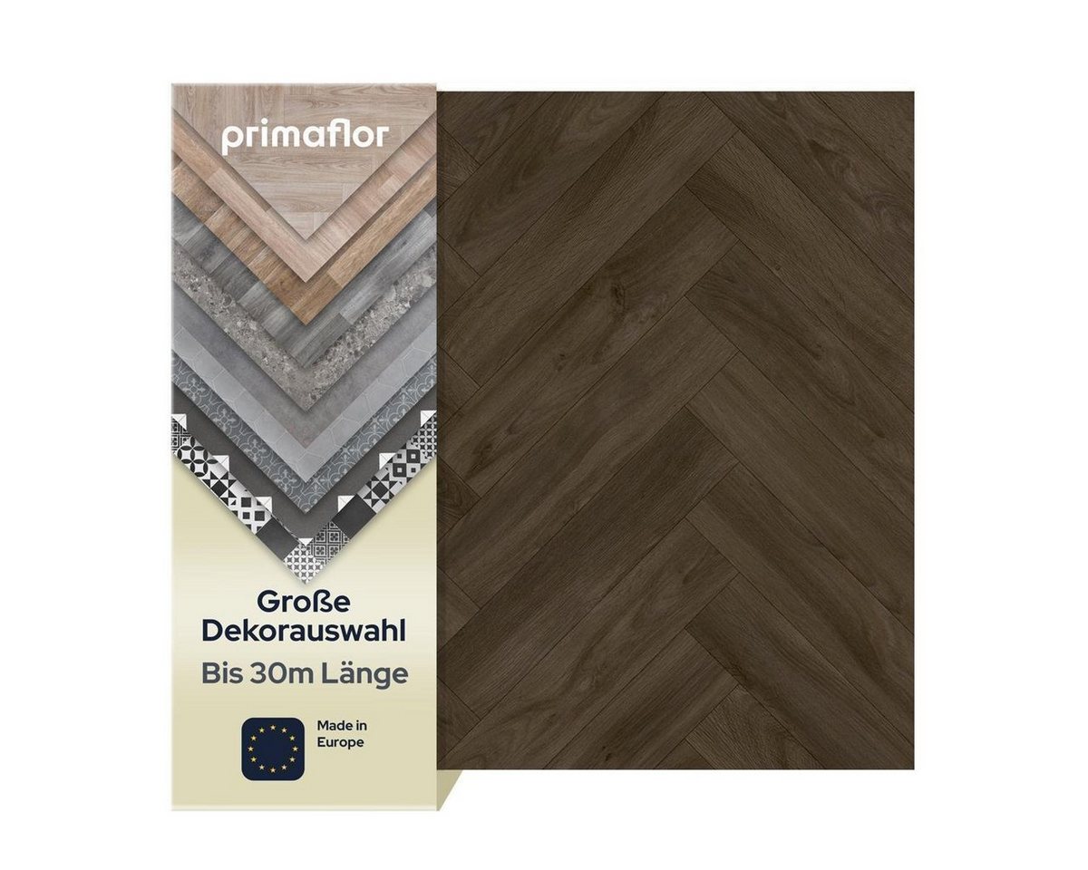 Primaflor-Ideen in Textil Vinylboden PVC TURVO - Eiche dunkel Fischgrätdekor, Starke Nutzschicht Primaflor-Ideen in Textil Vinylboden PVC TURVO - Eiche dunkel Fischgrätdekor, Starke Nutzschicht von Primaflor-Ideen in Textil