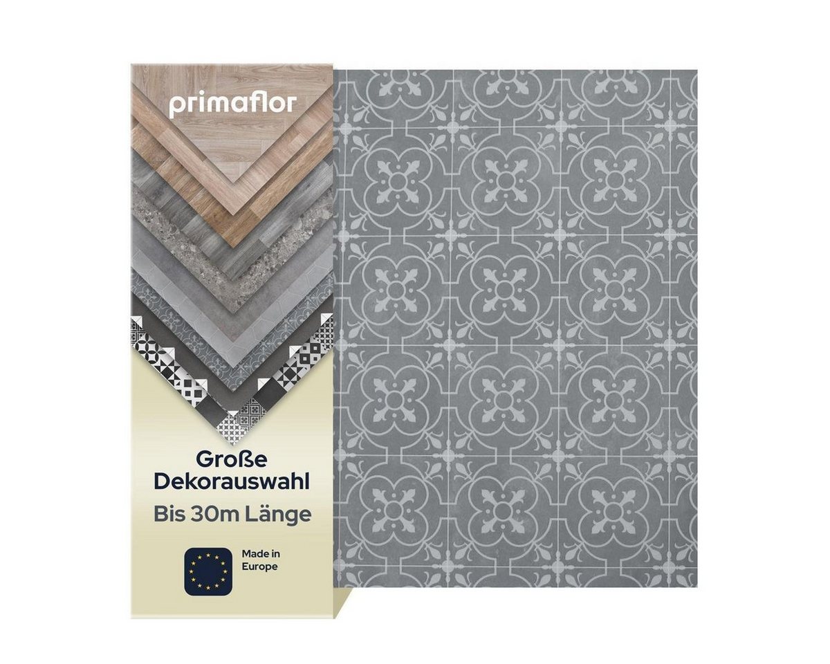 Primaflor-Ideen in Textil Vinylboden PVC TURVO - Fliese London, Starke Nutzschicht von Primaflor-Ideen in Textil