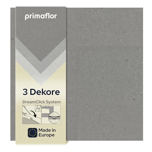 Primaflor Klick-Vinylboden - LIVE, Dunkelgrau, MUSTERSTÜCK, Hochwertige Vinyl-Fliesen in Steinoptik, Wasserbeständiger Bodenbelag, Schnelle und Einfache Verlegung von Primaflor - Ideen in Textil