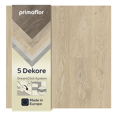 Primaflor Klick-Vinylboden - LIVE, Eiche natur, MUSTERSTÜCK, Hochwertige Vinyldielen mit Holzstruktur, Wasserbeständiger Bodenbelag, Schnelle und Einfache Verlegung von Primaflor - Ideen in Textil