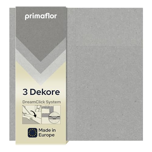 Primaflor Klick-Vinylboden - LIVE, Grau, MUSTERSTÜCK, Hochwertige Vinyl-Fliesen in Steinoptik, Wasserbeständiger Bodenbelag, Schnelle und Einfache Verlegung von Primaflor - Ideen in Textil