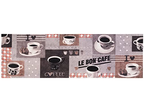 Primaflor Küchenteppich - Hochwertiger Küchenläufer - Robuster Flurteppich - Rutschfester Teppichläufer - 45 x 145 cm - Bon Cafe Primaflor Küchenteppich - Hochwertiger Küchenläufer - Robuster Flurteppich - Rutschfester Teppichläufer - 45 x 145 cm - Bon Cafe von Primaflor - Ideen in Textil