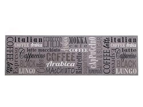 Primaflor Küchenteppich - Hochwertiger Küchenläufer - Robuster Flurteppich - Rutschfester Teppichläufer - 50 x 150 cm - Coffee von Primaflor - Ideen in Textil