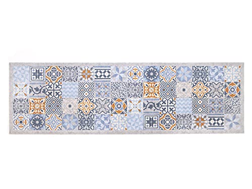 Primaflor Küchenteppich - Hochwertiger Küchenläufer - Robuster Flurteppich - Rutschfester Teppichläufer - 50 x 150 cm - Moroccan Tiles von Primaflor - Ideen in Textil