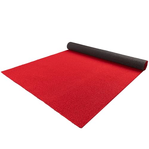 Primaflor Kunstrasen COLOR WAVE B1 Rot 200 x 400 CM – schwer entflammbarer künstlicher Rasen | UV-beständig & wasserdurchlässig | Event & Messe-teppich | 8mm Höhe Primaflor Kunstrasen COLOR WAVE B1 Rot 200 x 400 CM – schwer entflammbarer künstlicher Rasen | UV-beständig & wasserdurchlässig | Event & Messe-teppich | 8mm Höhe von Primaflor - Ideen in Textil
